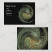 LICHTVORTEX, levendig zwart grijs Visitekaartje (Voorkant / Achterkant)