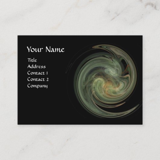 LICHTVORTEX, levendig zwart grijs Visitekaartje (Voorkant)