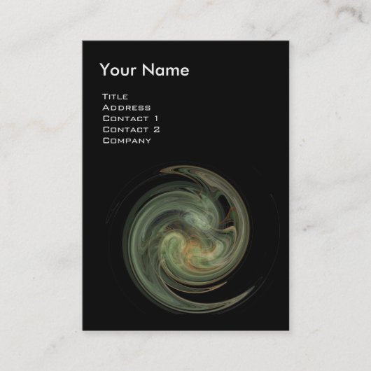 LICHTVORTEX, levendig zwart grijs Visitekaartje (Voorkant)