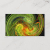 LICHTVORTEX, levendig zwart-groen geel Visitekaartje (Achterkant)