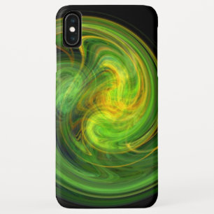 LICHTVORTEX, levendige, gele Abstracte Zwervels iPhone XS Max Hoesje