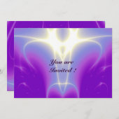 LICHTWAVES, roze, Paars, wit Kaart (Voorkant / Achterkant)