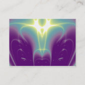 LICHTWAVES, Violet, Paars, Turquase Blue Visitekaartje (Achterkant)