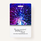 Lichtwerker Professionele CNA Zuster Foto Naam Badge (Achterkant)