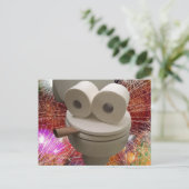 Lichtzijde glimlachen briefkaart (Staand voorkant)