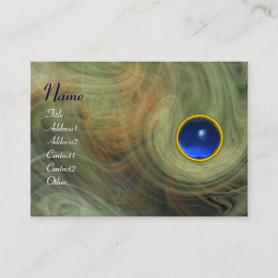 LICHTZWIRREL SAPPHIRE blauw geel grijs Visitekaartje