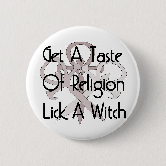 Lick A Witch Ronde Button 5,7 Cm (Voorkant)