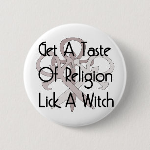 Lick A Witch Ronde Button 5,7 Cm