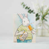 Lick Hare briefkaart (Staand voorkant)