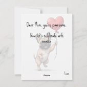 💘🐶Lick It and Love It Feestdagenkaart (Achterkant)