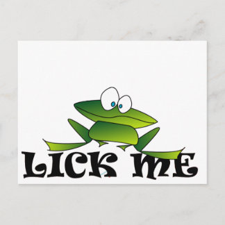 Lick me briefkaart
