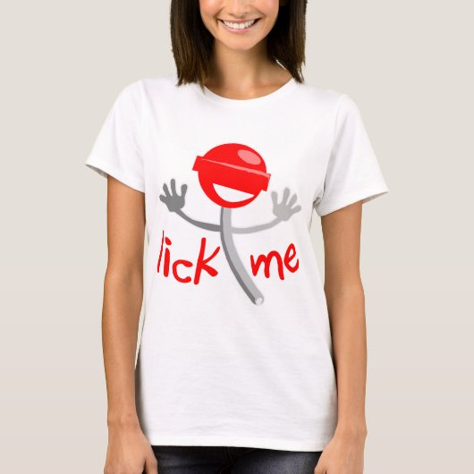 Lick me Lollipop Sucker T-shirt (Voorkant)