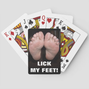 LICK MY FEET SPEELKAARTEN