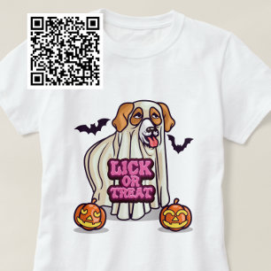 Lick of Treat Dog Ghost T-shirt