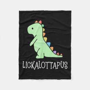 Lickalottapus Grappig Lesbische LGBTQ Pride, Grapp Fleece Deken