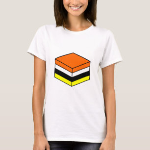 Licorice All Sort - Oranje, wit, geel en zwart T-shirt