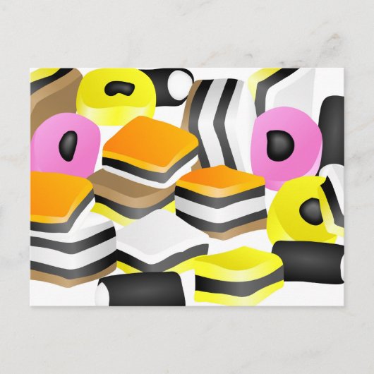 Licorice Allsorts Briefkaart (Voorkant)