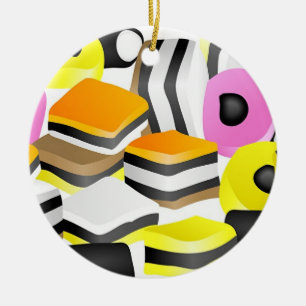 Licorice Allsorts Keramisch Ornament