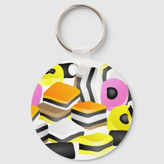 Licorice Allsorts Sleutelhanger (Voorkant)