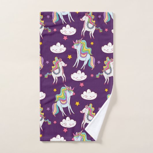Licorne à motif drôle cheval magique (Serviette à main)