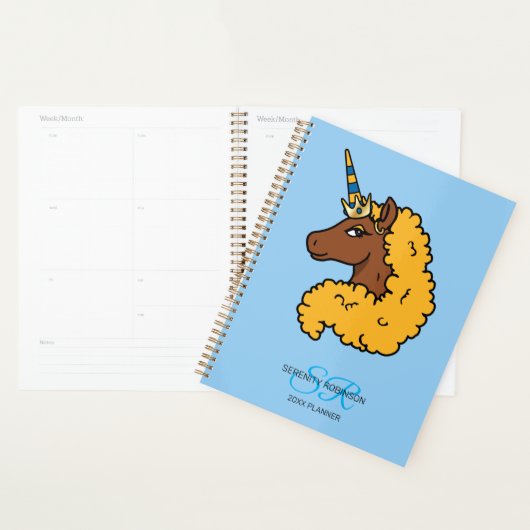 Licorne Afro Jaune (Devant avec enveloppe)