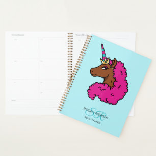 Licorne Afro Rose Chaud