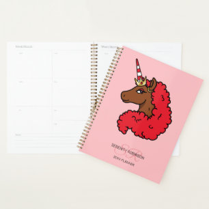 Licorne Afro Rouge