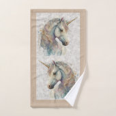 licorne arc-en-ciel magique (Serviette à main)