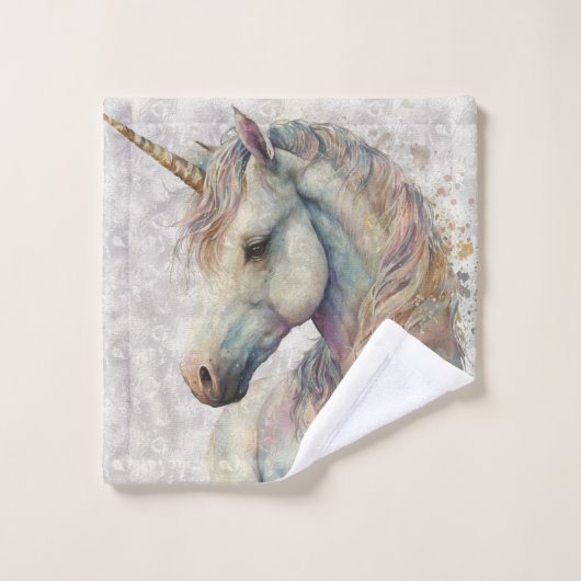 licorne arc-en-ciel magique (Gant de toilette)