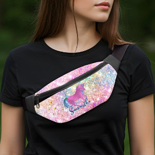 Licorne arc-en-ciel rose mignonne Paillettes