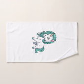Licorne avec Crinière à l'Essence Mignon Design de (Serviette à main)