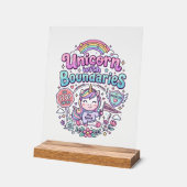 Licorne avec des frontières Charme Vêtements Graph (Angle)