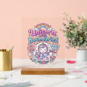 Licorne avec des frontières Charme Vêtements Graph (Mariage)