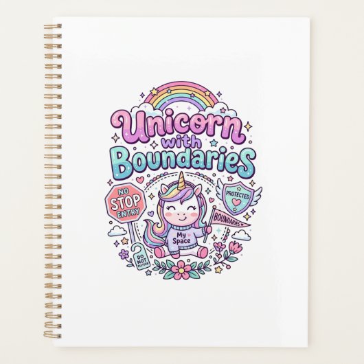 Licorne avec des frontières Charme Vêtements Graph (Devant)