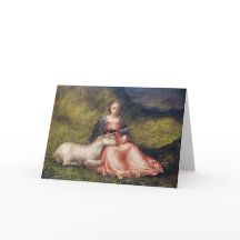 LICORNE AVEC FEMMES CARTE DE VOEUX GIORGIONE