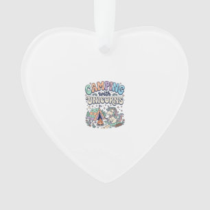 Licorne Camping avec Licorne Kawaii Autocollant et