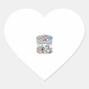 Licorne Camping avec Licorne Kawaii Autocollant et