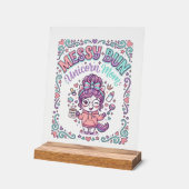 Licorne Chignon Messy Maman Licorne Graphique Rétr (Angle)