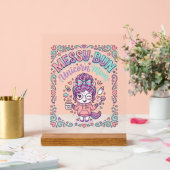 Licorne Chignon Messy Maman Licorne Graphique Rétr (Mariage)