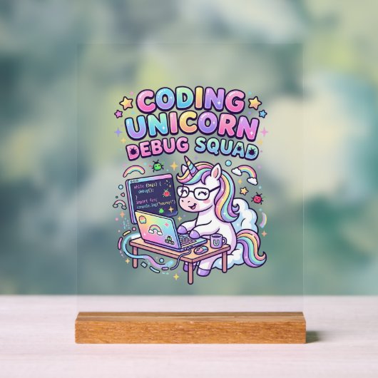 Licorne Coding Licorne Debug Squad Marché Charmeur (Neutre)