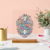 Licorne Corne de Baseball Puissance Kawaii Design (Mariage)