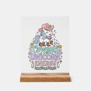 Licorne Cowgirl Licorne Énergie Mignon Produit Pas