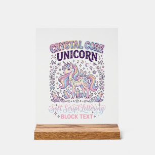 Licorne Crystal Core Licorne Adorable Vector Desig