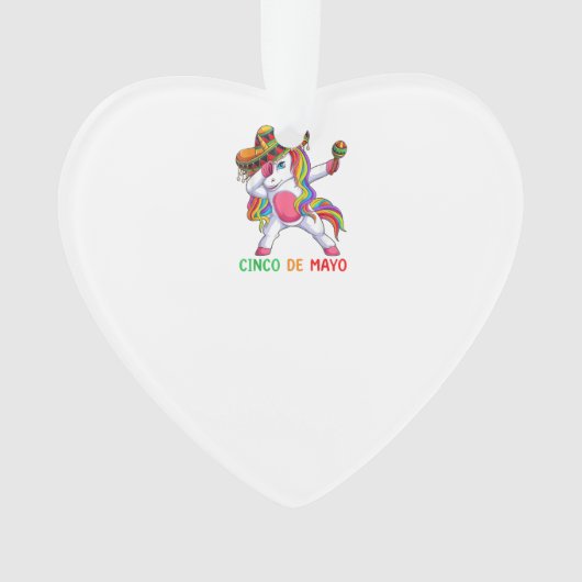 Licorne Dabbing Faisons la Fête Cinco de Mayo Enfa (devant)