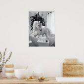 Licorne dans la baignoire  Affiche (Cuisine)