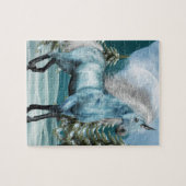 Licorne dans le puzzle de clair de lune (Horizontal)