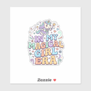 Licorne Dans Mon Autocollant Kawaii d'Ère de Fille