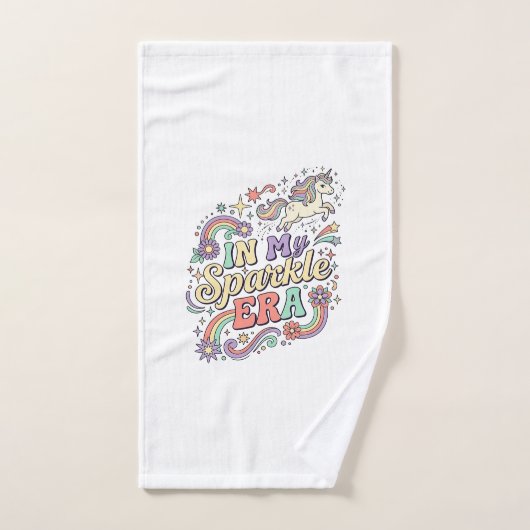 Licorne Dans Mon Ère de Brillance Vêtements Kawaii (Serviette à main)