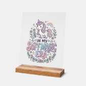 Licorne Dans Mon Ère De Magie Douce Typographie Lu (Angle)