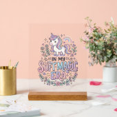 Licorne Dans Mon Ère De Magie Douce Typographie Lu (Mariage)